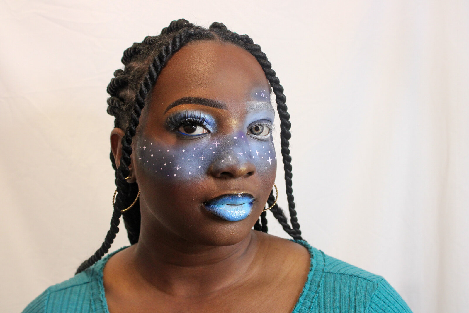 Creative editorial makeup
