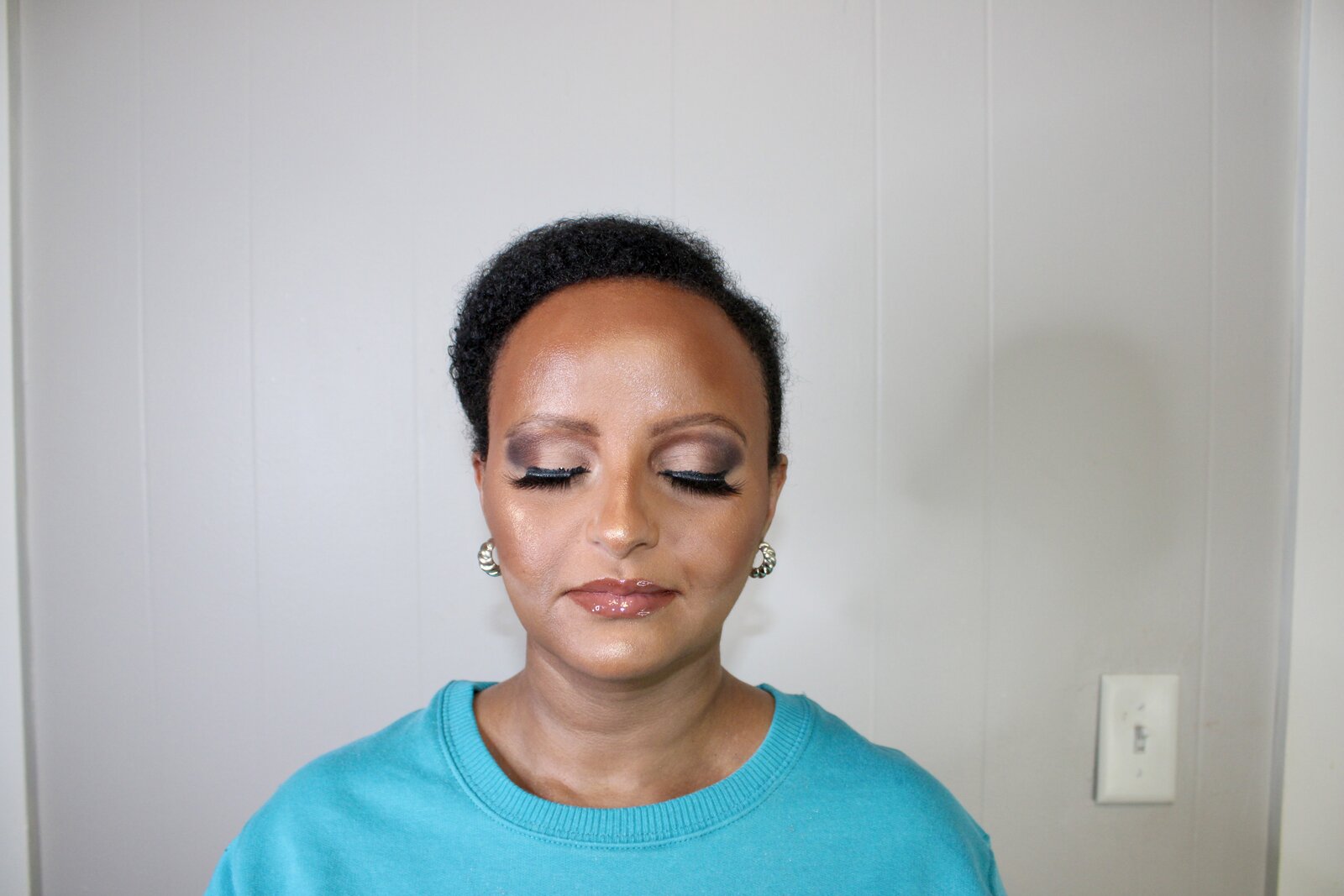 Soft glam look