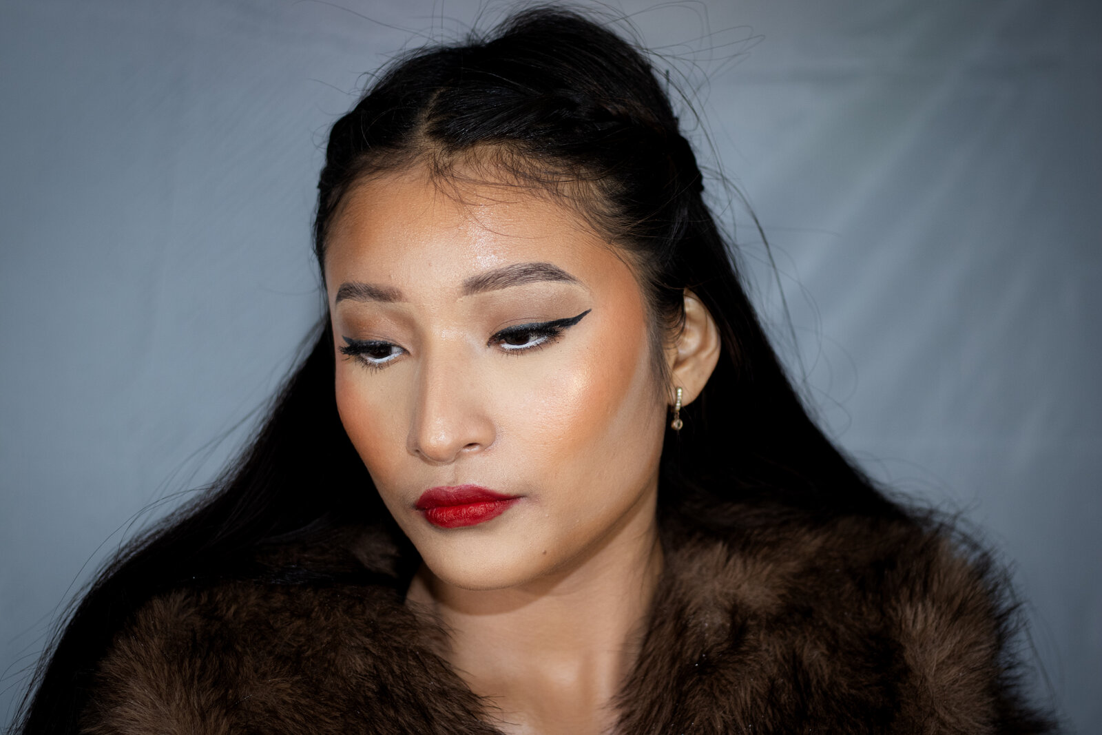 Soft glam look