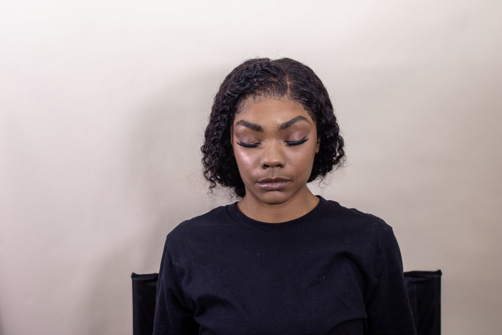 Soft glam makeup look