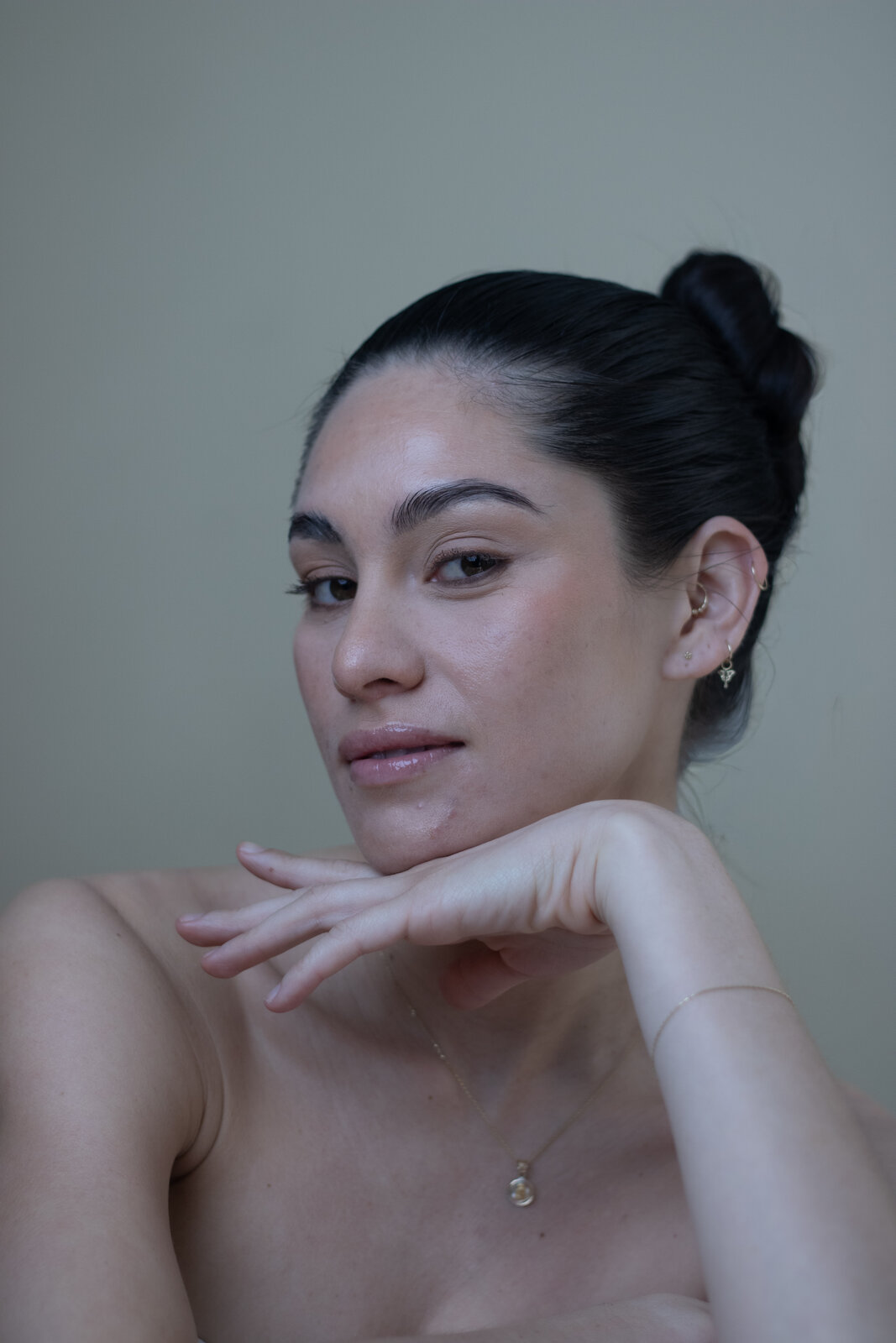 Soft glam look